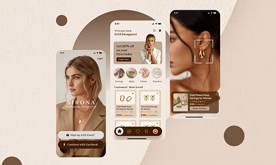 Sirona Jewellery Mobile App ReDesign app mobile design ui web design