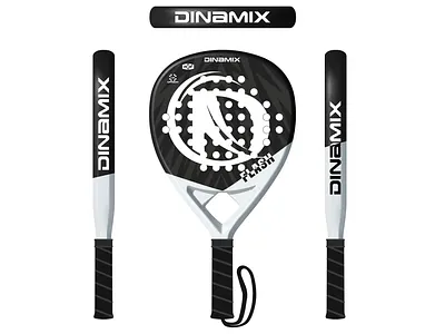 Flash Dinamix Padel Racket 3d padel adidas padel branding contra padel flash padel illustration logo design padel branding padel club padel designer padel logo padel racket padel tennis racket design racket designer sports design tennis lover