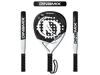 Flash Dinamix Padel Racket 3d padel adidas padel branding contra padel flash padel illustration logo design padel branding padel club padel designer padel logo padel racket padel tennis racket design racket designer sports design tennis lover