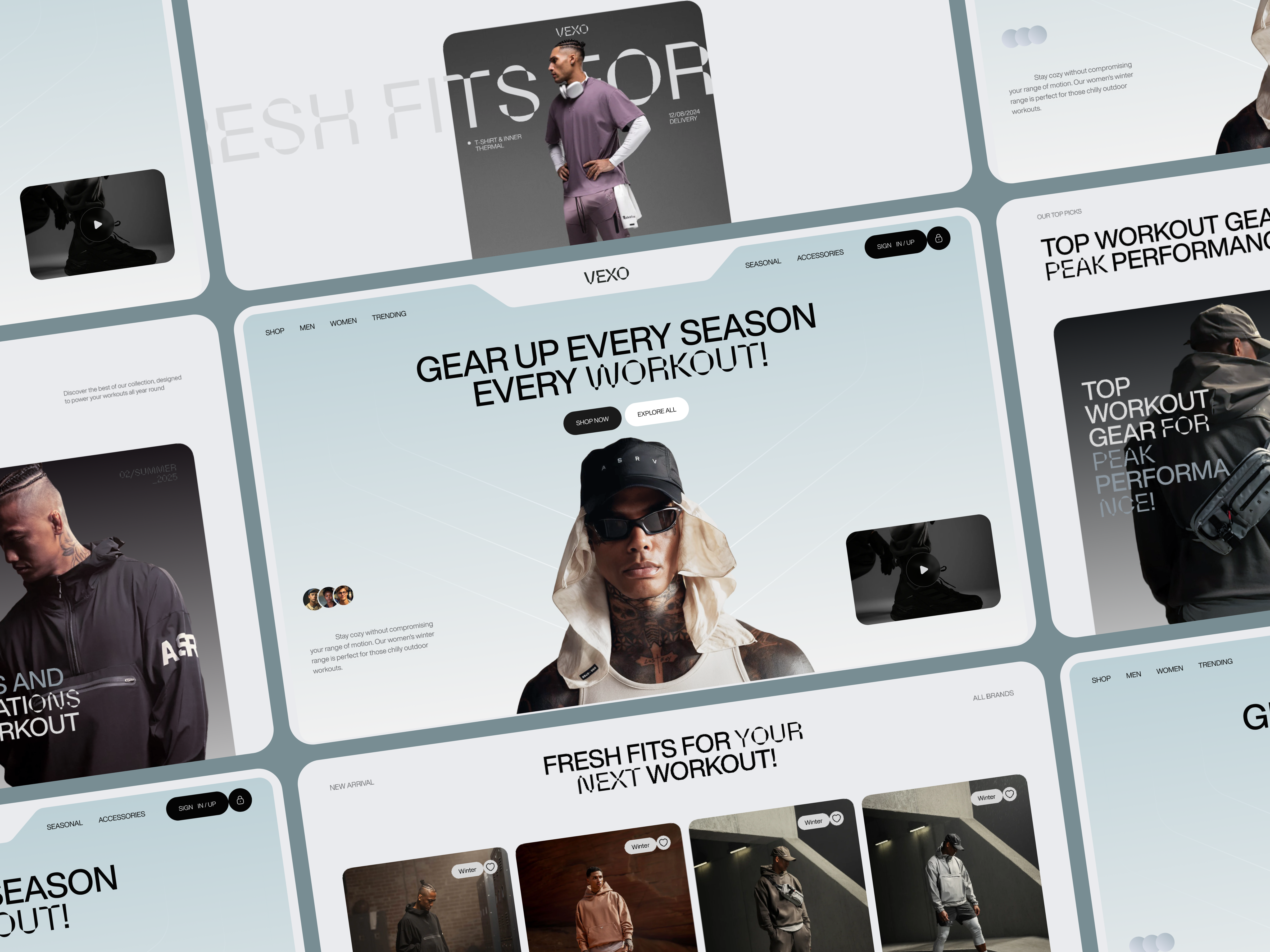 Example of Modern & Responsive Web UI/UX Design