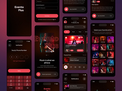 Music Player Mobile App ai music app application audiobook concert app creative app design mobile app music music app music lovers music player music player mobile app music streaming music technology oripio podcast product spotify streaming sujon