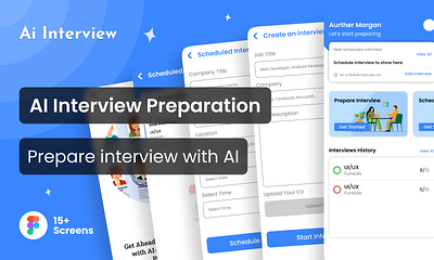 AI Interview Preparation ai ai interview art design figma interview interview preparation online test uiux