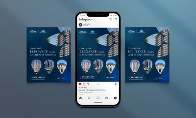 Instagram Ad Design for Real Estate Company graphic design