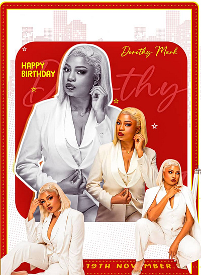 Birthday cover graphic design