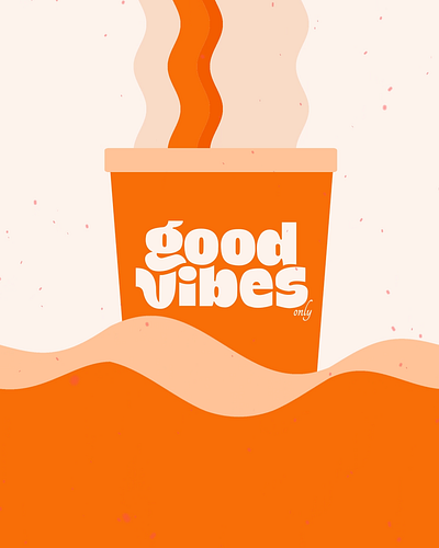 GIF - Good Vibes Only animation cool cute gif good liquid logo motion graphics retro vibes water