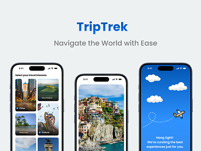 Onboarding Experience for a Travel App onboarding travel app ui user interface visual design