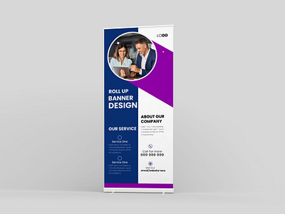 Rollup Banner Design ad banner banner template branding corporate advertising creative banner graphic design professional rollup rollup banner rollup banner design rollup banner design template standee