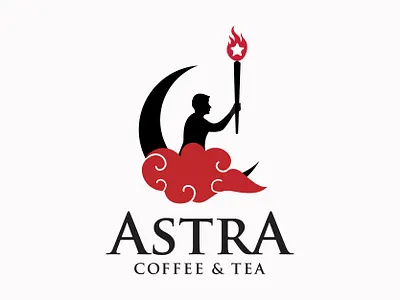 ASTRA COFFEE & TEA branding identity graphic design