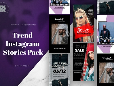 Trendy Instagram Stories Pack banner blog facebook fashion instagram instagram stories pack media pinterest post psd social socialmedia streewear style template trendy instagram stories pack trendy instagram template urban