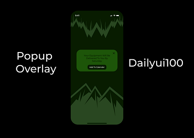 pop up OVERLAY #dailyui100