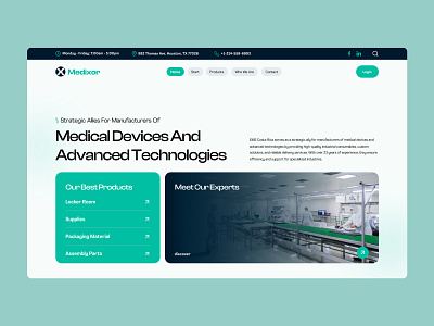 Medical Devices Industry advance devices digital figma medical minimal modern new product technology ui user interface ux web design