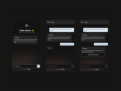 Droxy.ai - Chatbot design ai chat chat bot chat design chatbot design minimal ui uiux ux