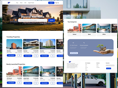 Real Estate Website agency architecture broker building card company dubai filter house landing page listing property property management real estate realestate realestate website rent ui ux web webflow