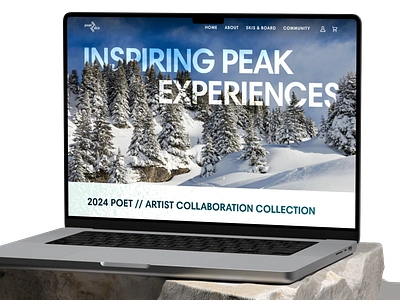 Poet Skis | Hand-Crafted Skis & Accessories E-Commerce Store e commerce ecommerce mountains store ui ui design uiux web design website