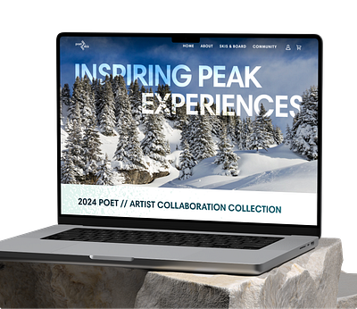 Poet Skis | Hand-Crafted Skis & Accessories E-Commerce Store e commerce ecommerce mountains store ui ui design uiux web design website