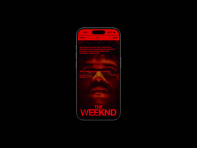 The Weeknd [Exploration 02] art direction branding composition design fashion figma interaction layout minimal music photography process style typography ui ui ux uxui web design webflow website design