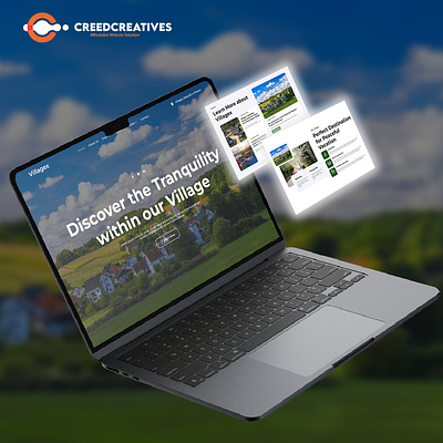 Showcasing Village Tranquility: A Stunning Website Design agencycreatives ui uiux userexperience web webdesign website