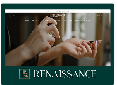 Renaissance Parfums | The Perfume Store application e commerce perfume store responsive store ui uiux web app website design