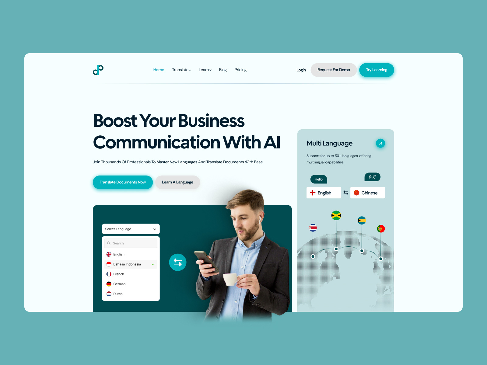 Example of Hero Section Design