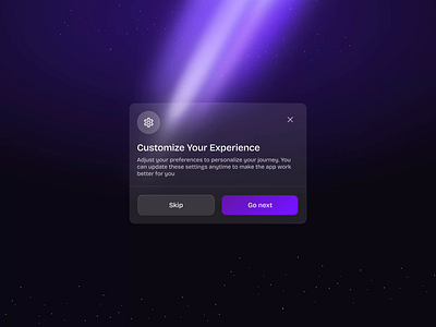 Settings Modal | Dark theme animation apperance dark theme dark ui minimalism modal modals pop up popover product design settings ui user experience user interface