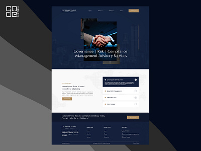 Elegant Website for GRC Advisory Services design graphic design ui ux web design web development wordpress