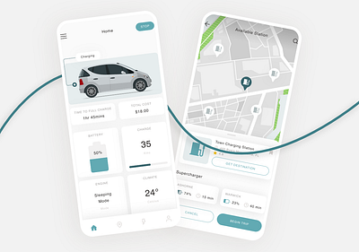 EV-Charging Station App UI Concept Template Figma & Adobe XD adobe xd car charging ui car illustration charging route charging station app charging ui design electronic car app ev ev app ev charging app ev charging station ev design app ev route figma illustration map ui ui design ux