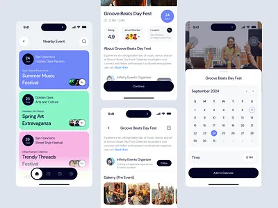 Eventra - Event Ticket Mobile App Design Template - Event detail book an event event ticket mobile mobile app mobile app template ticketing app ui design ui kit