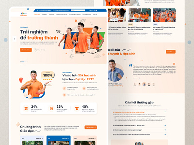 FPT School Website ui ui design website