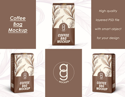 Coffee Bag Mockup 3d brand identity branding branding design coffee bag 3d coffee bag design coffee bag mockup free design free coffee bag mockup free mockup graphic design mockup mockup download mockup free mockupdesign pack package design visualization