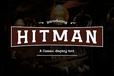 HITMAN – Vintage Western Font branding classic display font font gaming movie poster retro vintage youtube