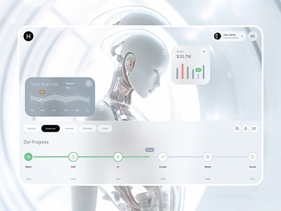 X: AI Tech Start-Up ai app charts crm dashboard design trends drones figma infographics interface ios mobile design robot saas software design stratup ui ux web design webflow