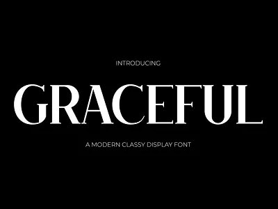 Graceful – Classic Elegance Serif Font branding classy display font elegance font gaming luxury modern poster thumbnails youtube