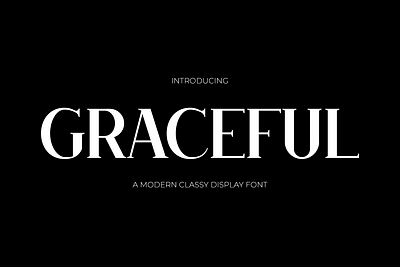 Graceful – Classic Elegance Serif Font branding classy display font elegance font gaming luxury modern poster thumbnails youtube