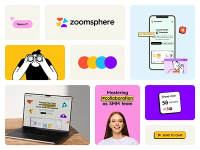 Zoomsphere Rebranding 2.0 - Case Study brand brand guidelines brand identity branding case study graphic design halo lab identity logo logo design logotype marketing packaging rebranding smm vector