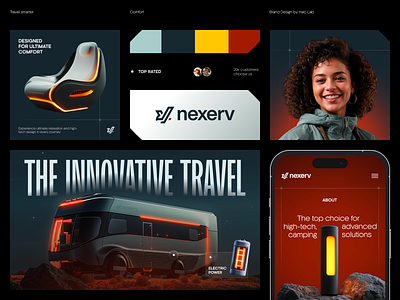 Nexerv - IoT Branding brand brand guidelines brand identity branding graphic design halo lab identity logo logo design logotype marketing packaging vector