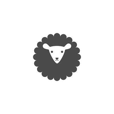 Minimalist Sheep Logo Design animal logo custom logo design dynamic flat hand drawn logo handcrafted logo illustration logo minimal minimalist modern negative space logo pet logo premade logo sheep sheep icon sheep illustration sheep logo design symbolic