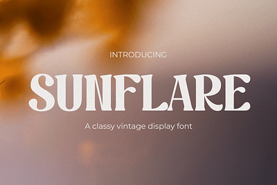 Sunflare – Groovy Vintage Font branding classic design display font font gaming groovy poster vintage youtube