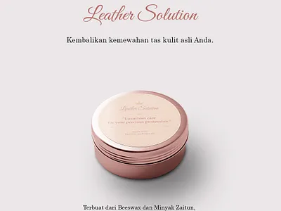 work project (2) - poster design for Leather Solution aesthetic brand branding design graphic design illustration logo promotion