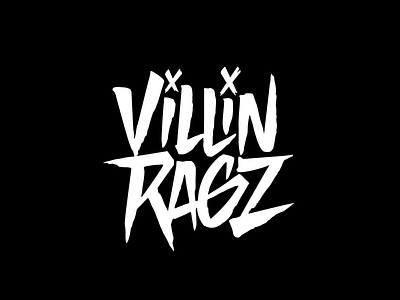 Villin Ragz calligraphy font lettering logo logotype typography vector