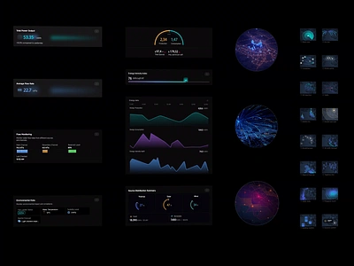 Energy Intensity Index - Data Visualization dark design data insights data visualization energy analytics energy consumption energy dashboard energy efficiency energy management energy monitor dashboard graphical reports graphs interactions interactive charts interactive map interface energy index smart home tracking dashboard ui charts ui design