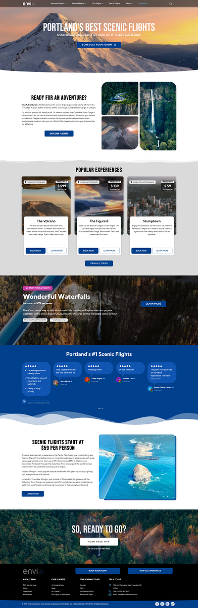 Envi Adventures design graphic design ui website