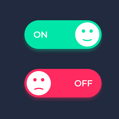 Functional Button Design: On/Off Concept buttons buttons concept creative design graphic design illustration onoff switch ui uiux