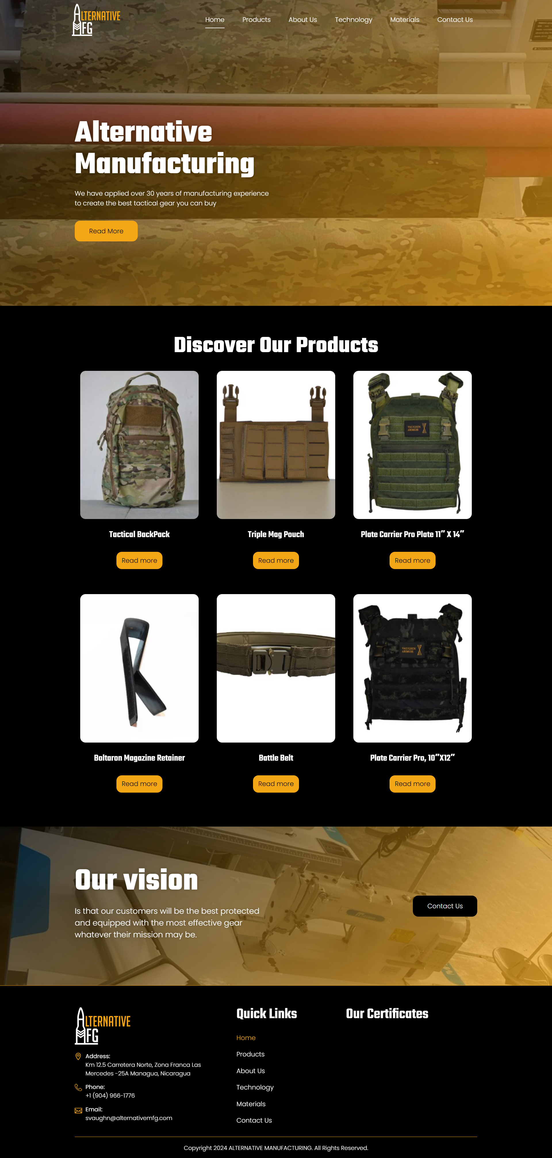 Example of Website Design & Development