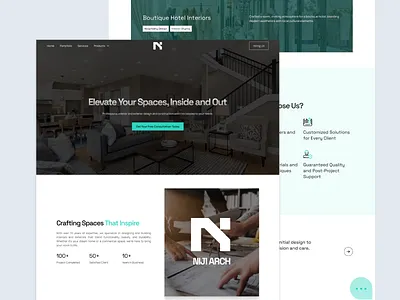 Niji Arch - Landing Page animate design design app landingpage ui ui motion uidesign ux design web webdesign