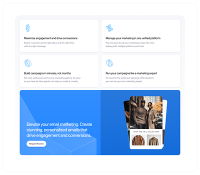 Quotient.ai - features section ai startup ai website clean design framer landing page minimal modern next.js ui web design webflow website website design