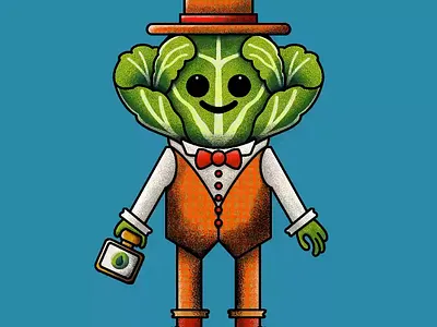 Sir B. Russels Sprouts amateur cartoon character creation character design creative process digital art digital illustration illustration minimal procreate