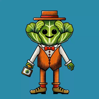 Sir B. Russels Sprouts amateur cartoon character creation character design creative process digital art digital illustration illustration minimal procreate