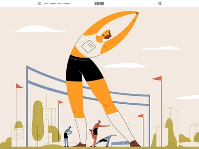 Marathon 2d character design characters city editorial fitness flat illustration illustrator journal magazine marathon people publication run running sport sportsman texture vector