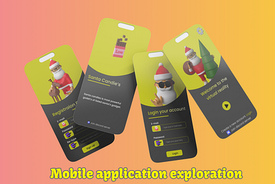 Virtual Reality Mobile Application Exploration 3d animation branding motion graphics ui uiux