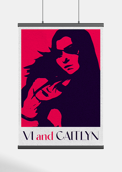 #30 Vi & Caitlyn POSTER arcane caitlyn design dribbblechallenge graphic design lastday poster typography typographyposter vi vi and caitlyn